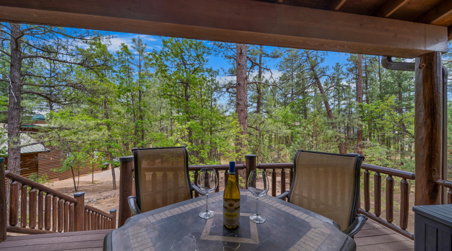 Deck with privacy and views