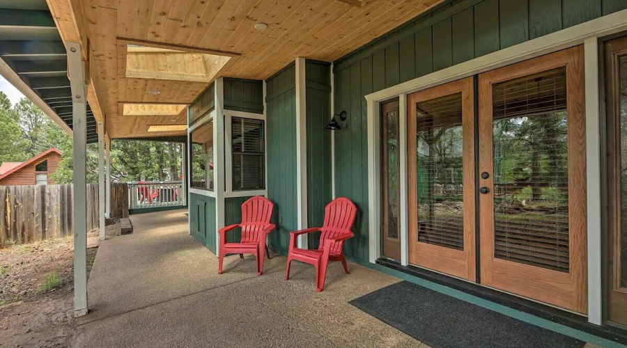 Side yard off kitchen dining room