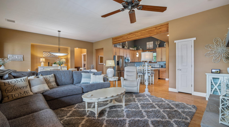 Living Room Looking to Kitchen