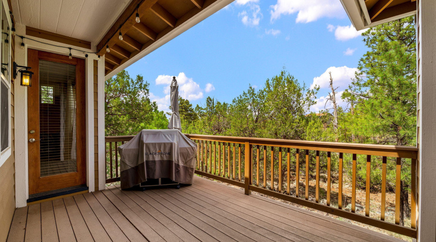 Back Deck with Entrace to Bedroom 2