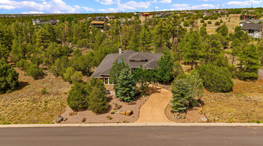 Aerial View of fRont of Home