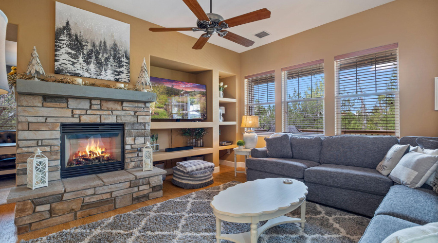 Gas Fireplace in Living Room