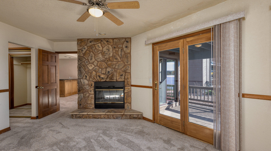 downstairs bedroom towards living.