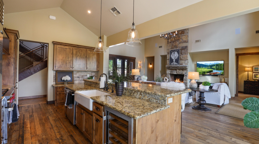 Kitchen into Main Living