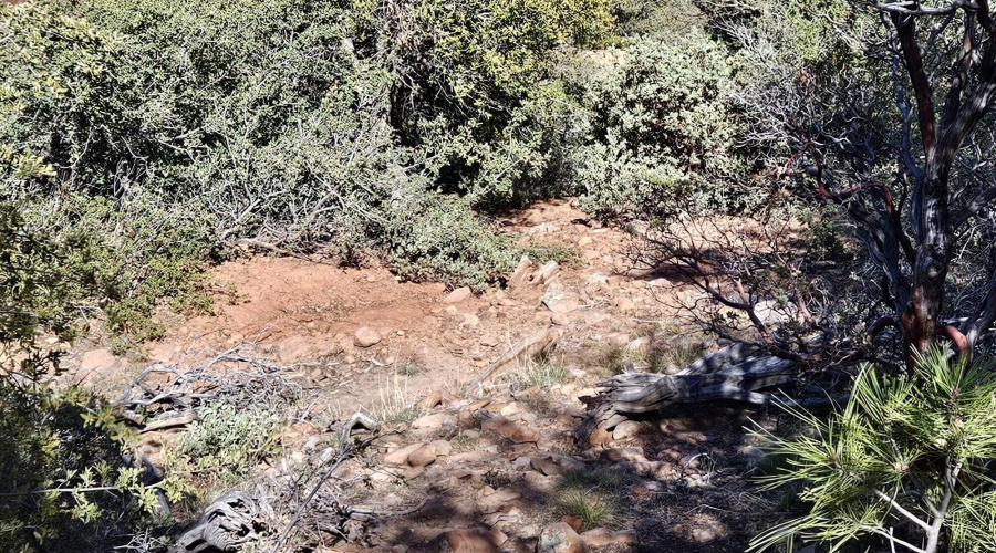 Leveled area at base