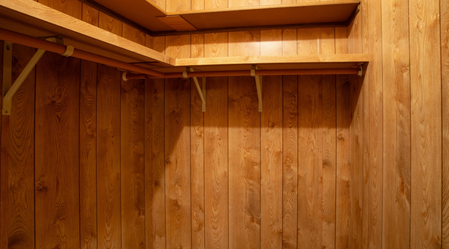 Second Bedroom Walking Closet Shelving