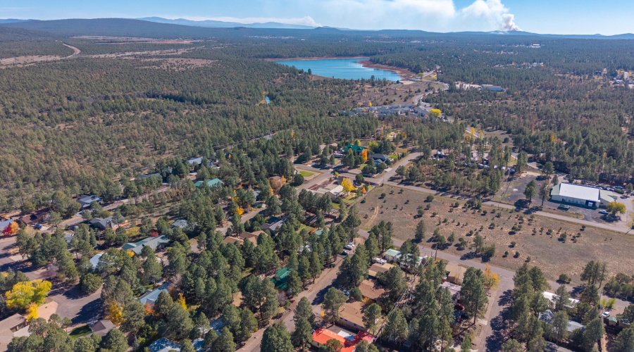 Show Low Lake Areial From Home