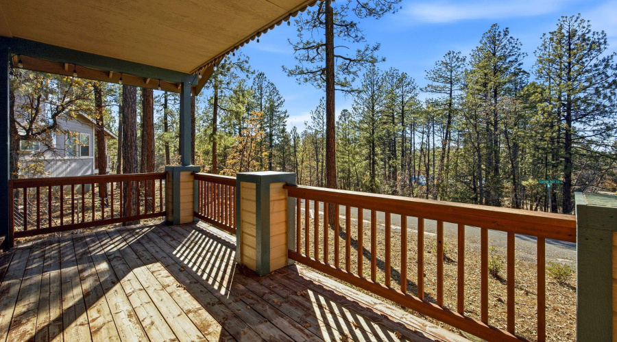 Covered decks with views