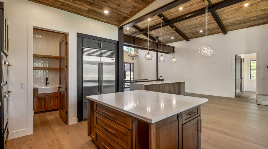 Kitchen to Butler Pantry and Dining