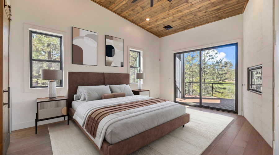 Virtually Staged Primary Bedroom