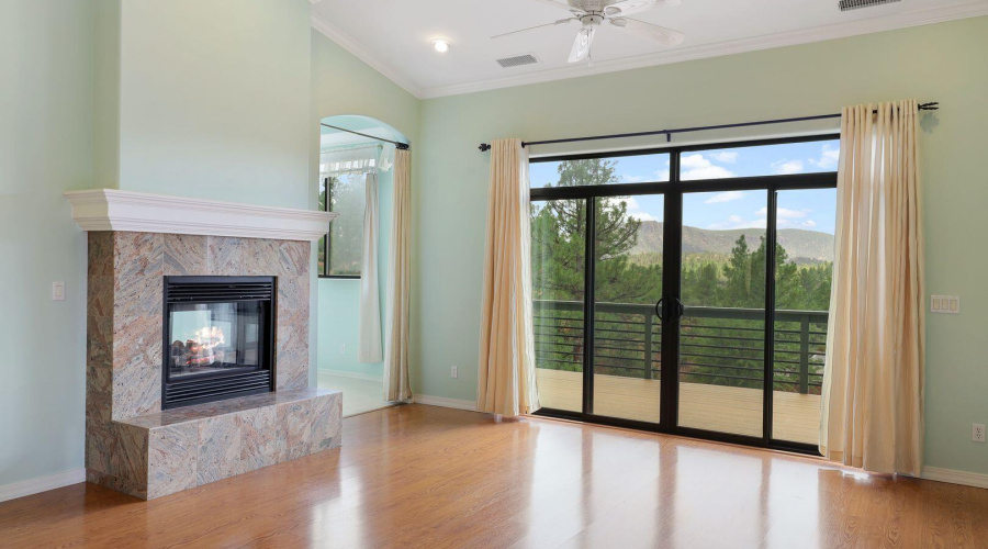 Gas Fireplace-Living Room