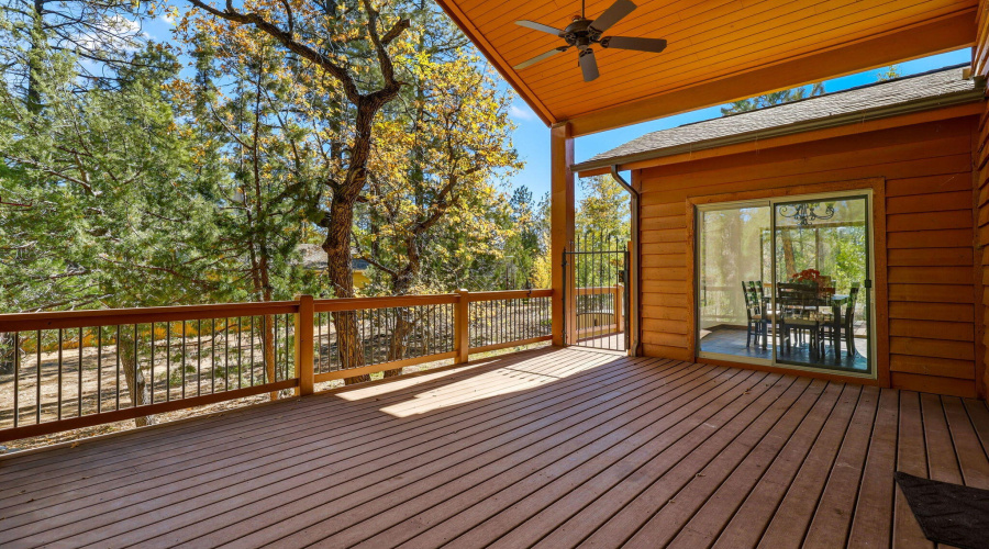 Covered Back Deck with Gate