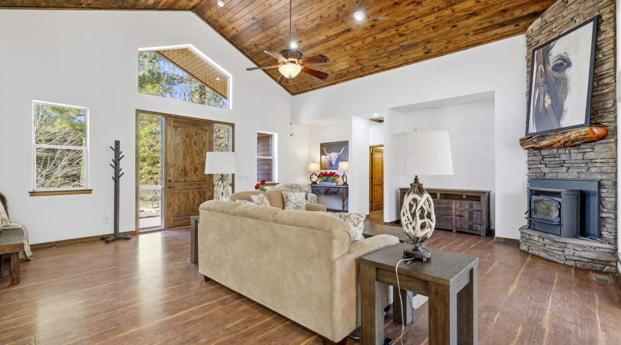 Woodstove in Living Room