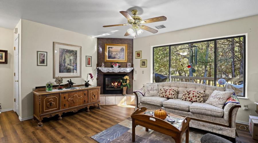 Living Room Bay Window view