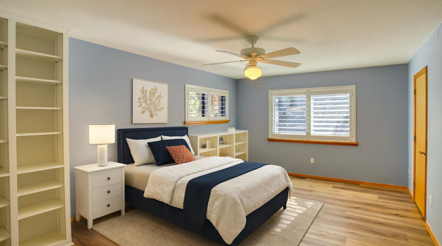 PRIMARY BEDROOM STAGED