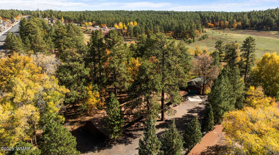 Aerial View of Property View East