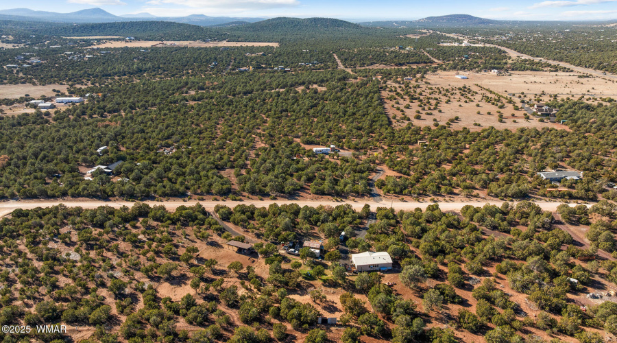 Aerial View - 5 ACRES & Home in Vernon