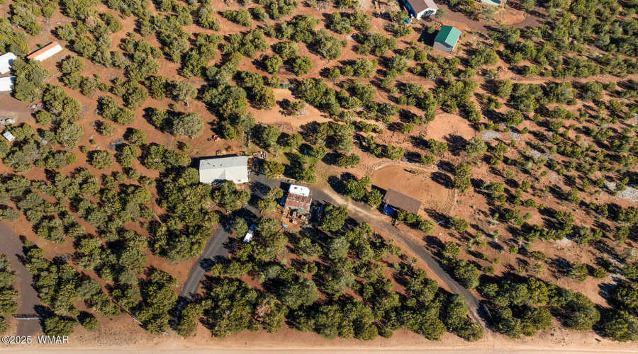 Aerial View - 5 ACRES & Home in Vernon