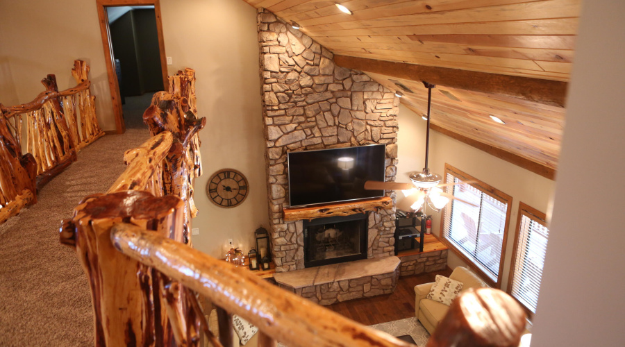 Loft looking at Great Room