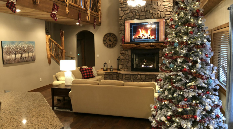 Christmas at the cabin