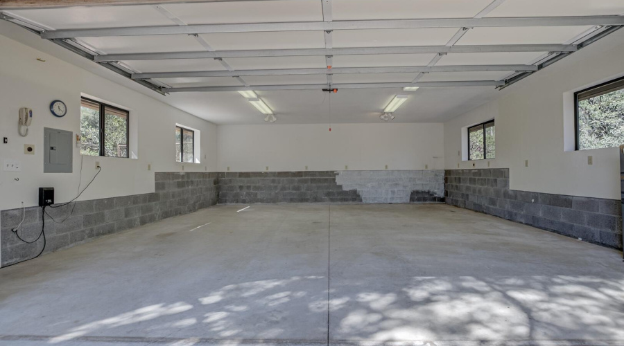 Additional 2 car garage workshop inside