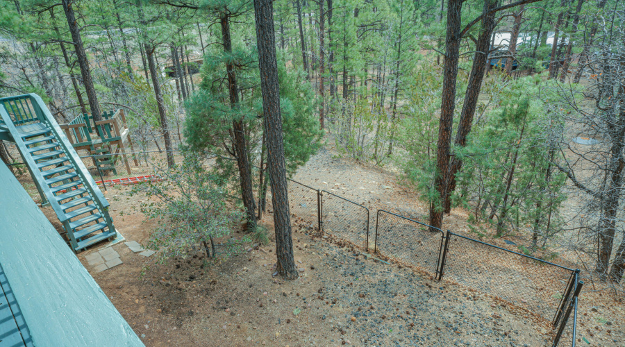 view from lower balcony