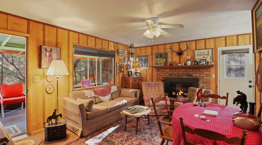 Living Room with Gas Fireplace