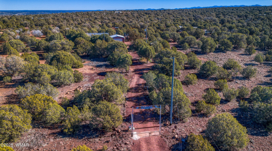 Aerial front of property