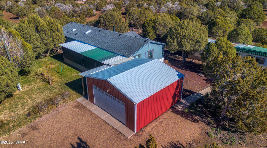 Aerial front of home