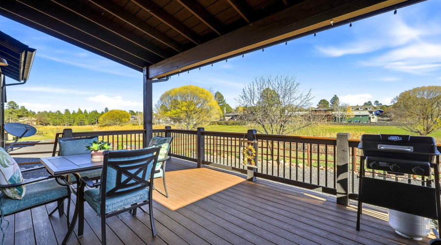Covered Deck Overlooks the Fairway