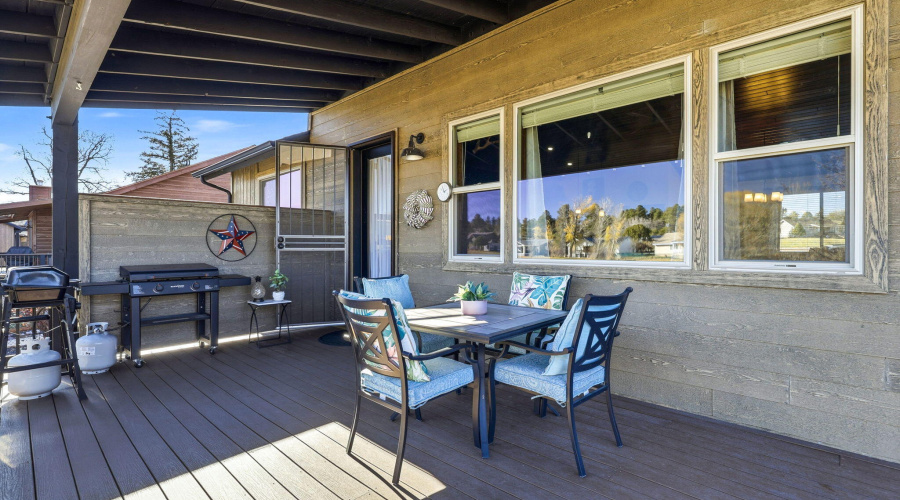 Covered Back Deck