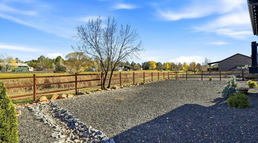 Split Rail Fenced Yard