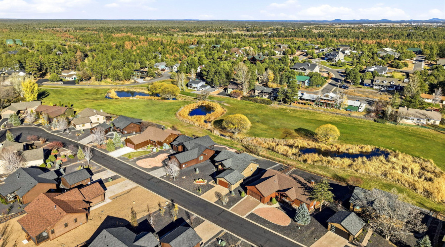 Aerial View of Community & Fairway