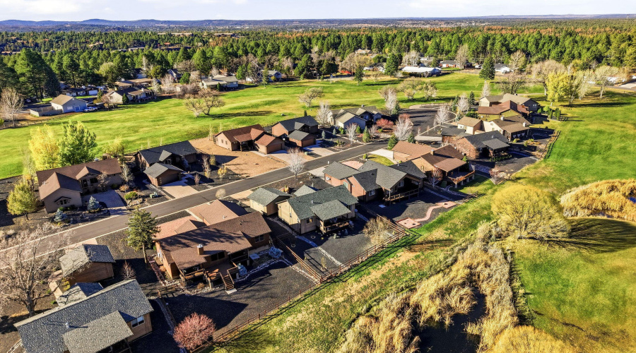 Aerial View of Community & Fairway