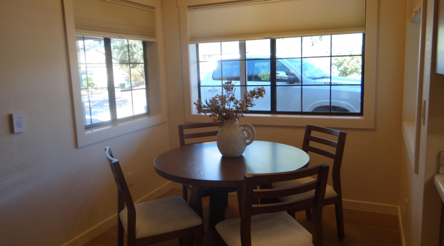Dining nook blinds up
