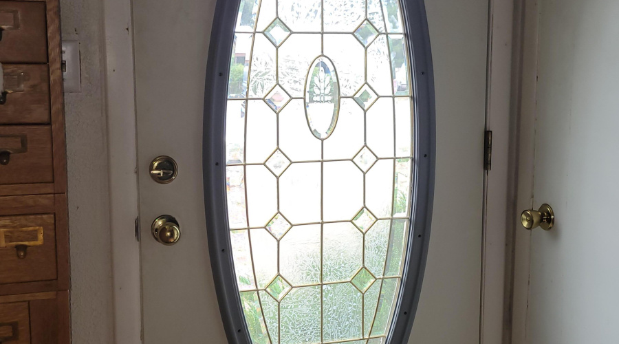 Glass Feature on Door