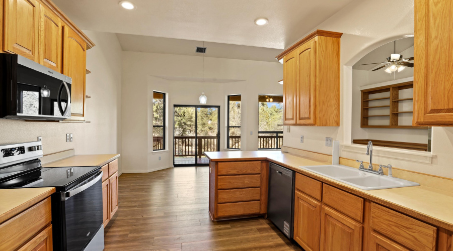 Kitchen into Dining Room