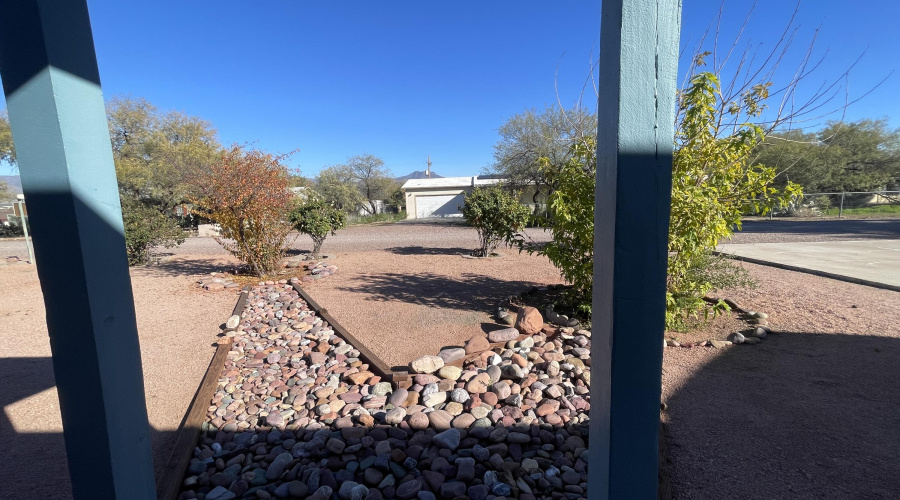 looking east from front door