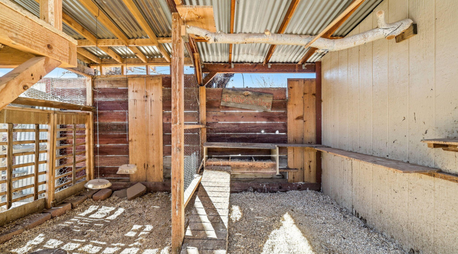Chicken coop interior