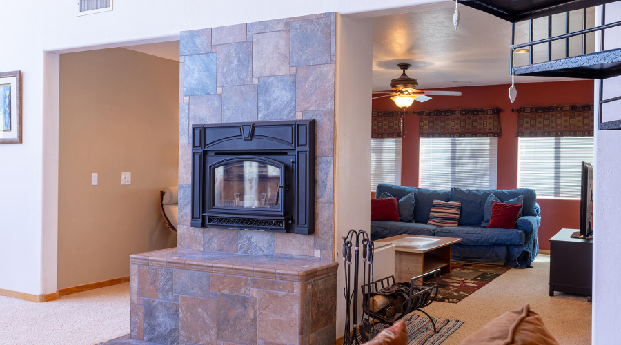 Stone Fireplace
