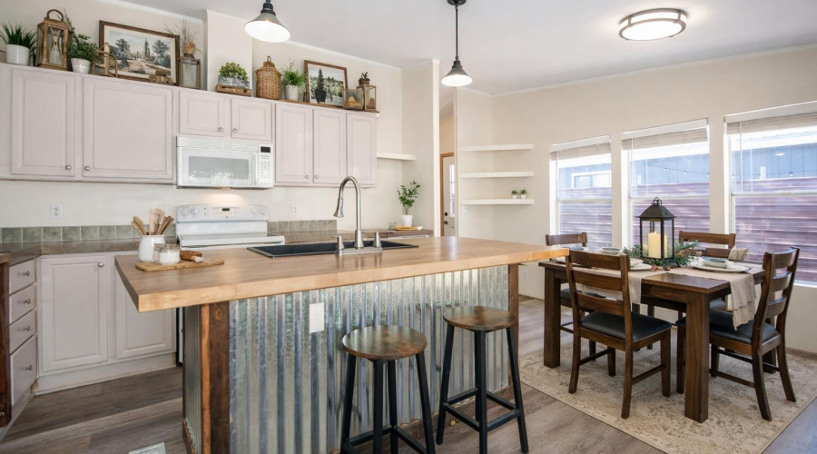 Kitchen and dining room