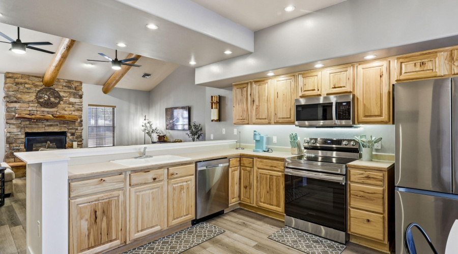 Kitchen with Stainless Steel Appliances