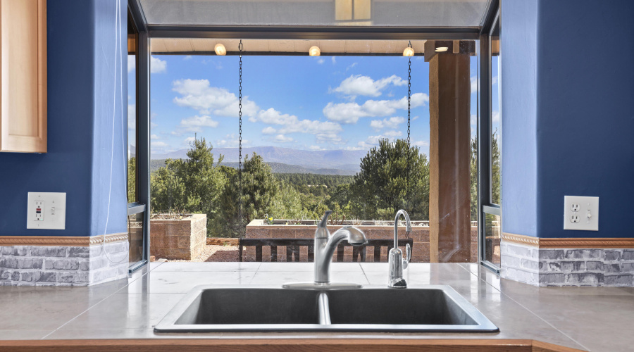 Million Dollar views from kitchen sink