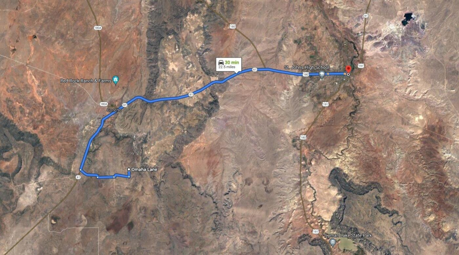 Copy of Map of the property to St. Johns