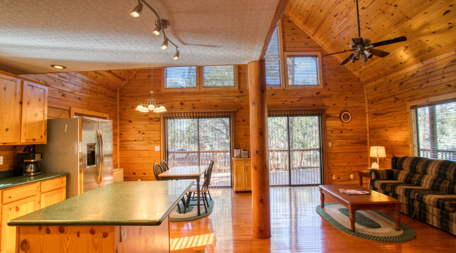 Great Room, Kitchen and Dining Area