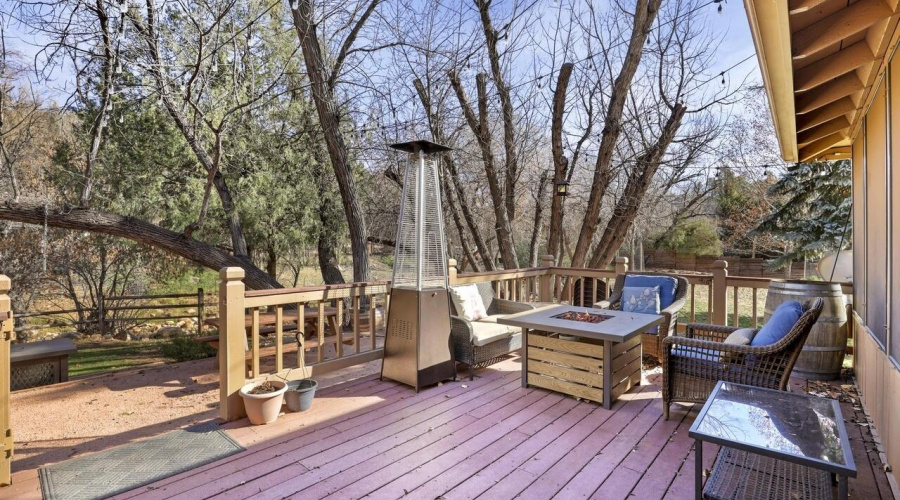 Back Patio-Tan House