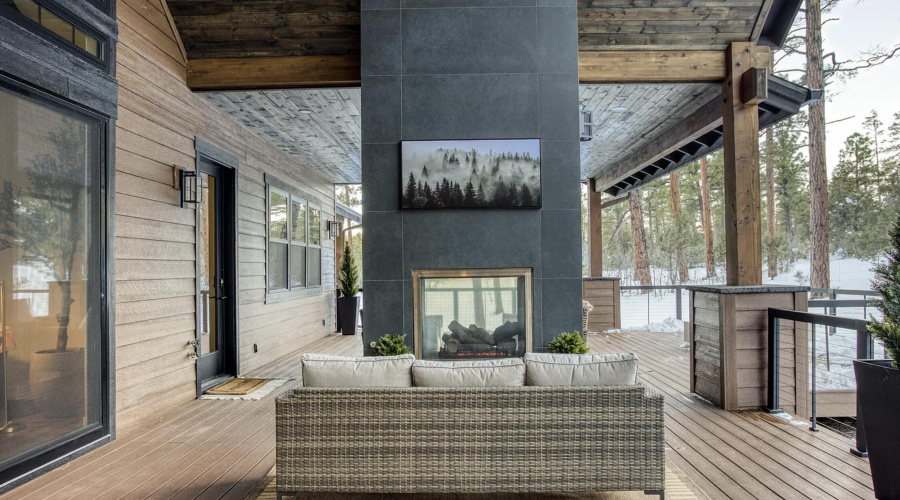 Back Deck Fireplace