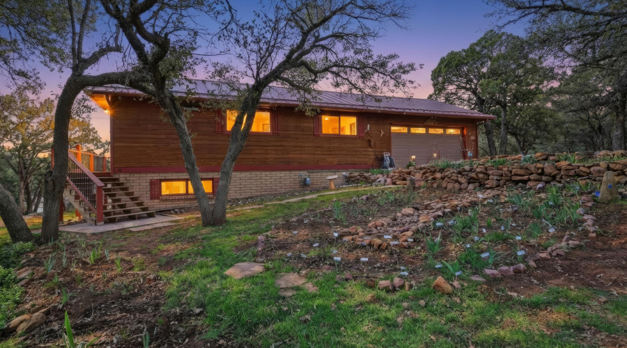 Back and attached gar view