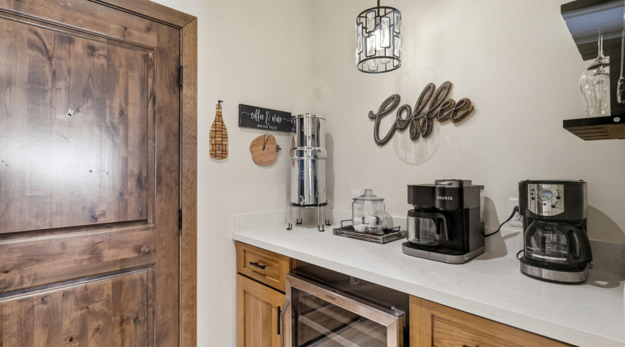 Beverage Fridge & Bonus Space