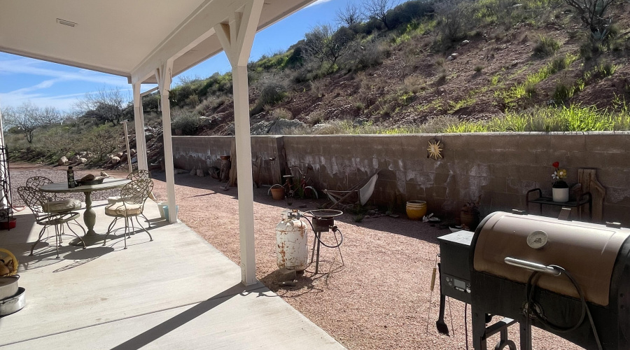 private rear patio